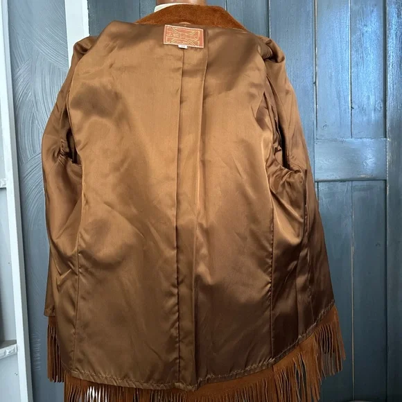 VINTAGE 70’s Fringe J. SCULLY Suede Jacket sz 40 - Picture 6 of 16